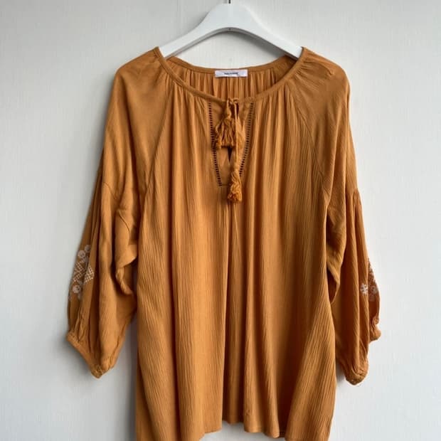 *SALE) BACK NUMBER 자수 블라우스