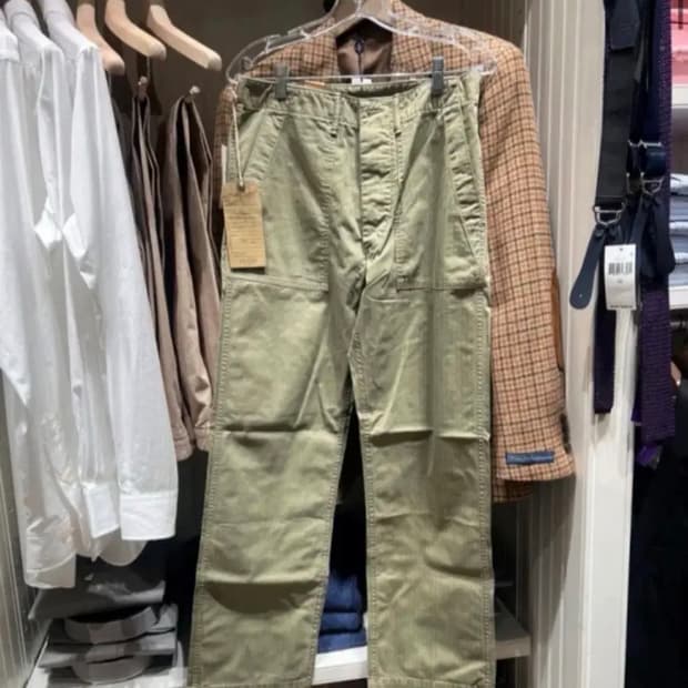 더블알엘 RRL 헤링본 퍼티그 유틸리티 팬츠 34*34(미착용 새상품)