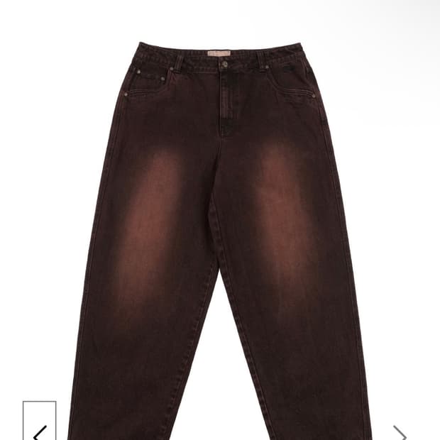 다임 클래식 배기 데님 샌드블라스트 코퍼 (와인)