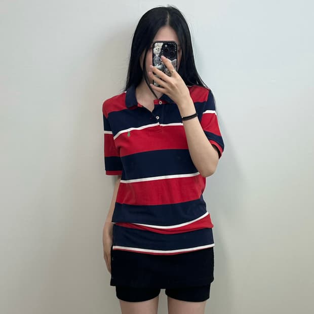 폴로 랄프로렌 자수로고 피케 반팔 카라 티셔츠