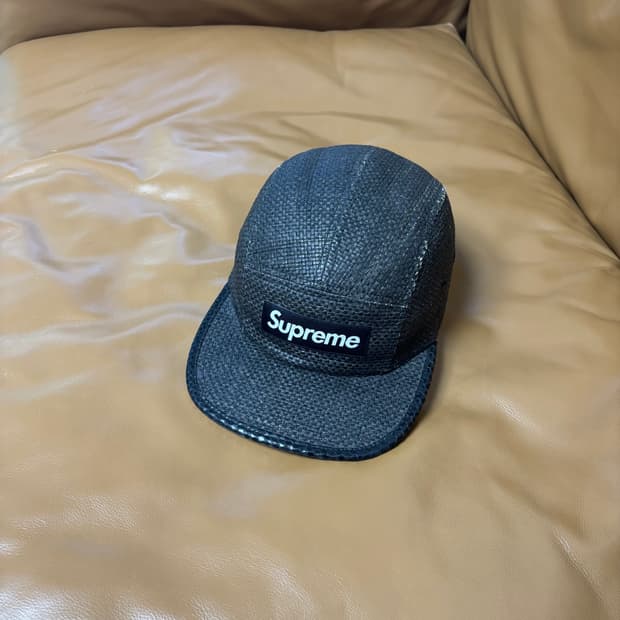 Supreme 슈프림 라탄 블랙 캠프캡 모자 (Rattan Black)