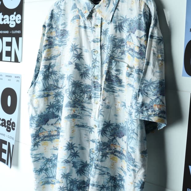 (XL-3XL) 브랜드빈티지 반팔셔츠 남방 USA 하와이안-H33093