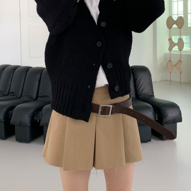 PLEATS CULOTTEPANTS BEIGE