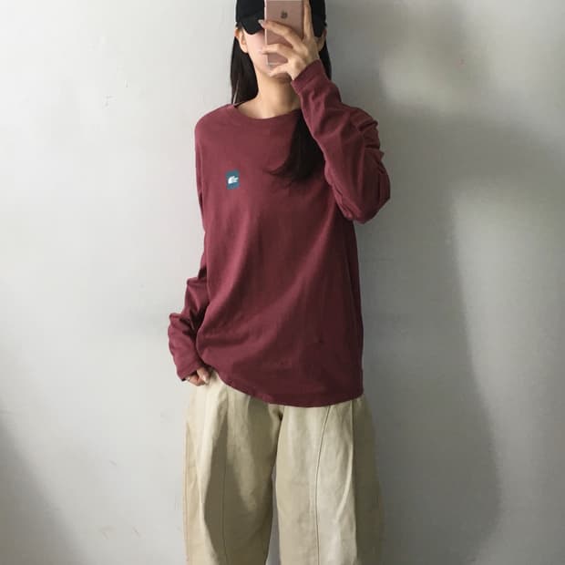 노스페이스 백프린팅 롱슬리브
