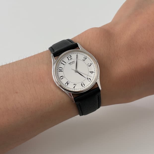 80s arabic index silver quartz