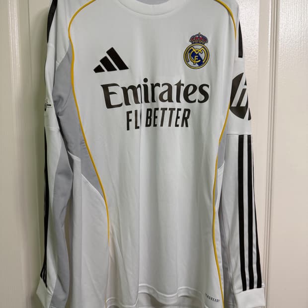 25/26 시즌 레알 마드리드 긴팔 유니폼 (새제품/택 포함)