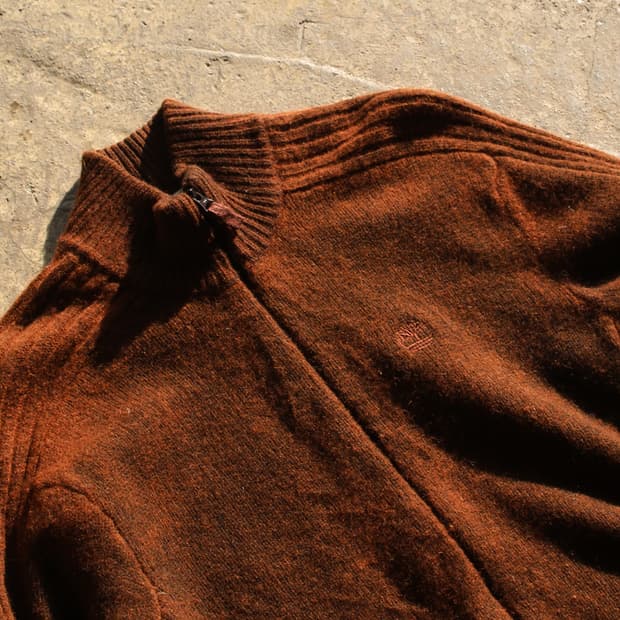 (착용컷) Timberland 램스울 니트 집업 (남성용 103)