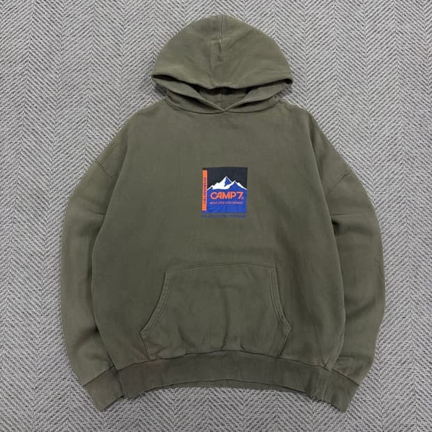 CAMP7 프린팅 후드티 v4035