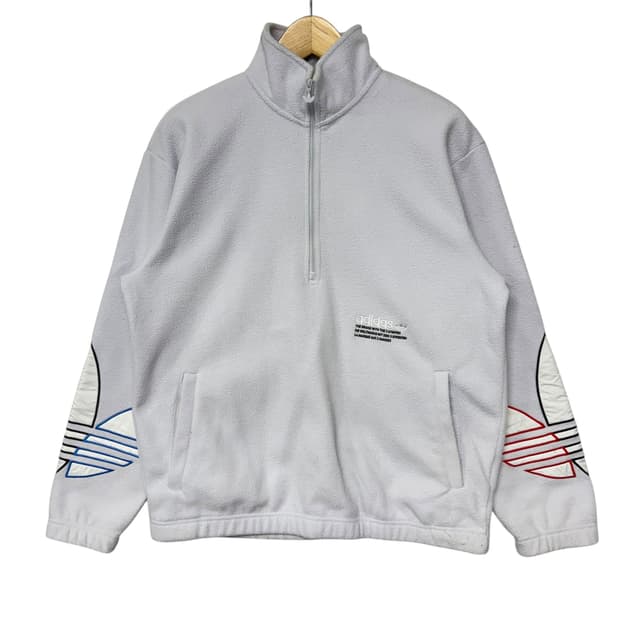 아디다스 트레포일 하프집업 플리스