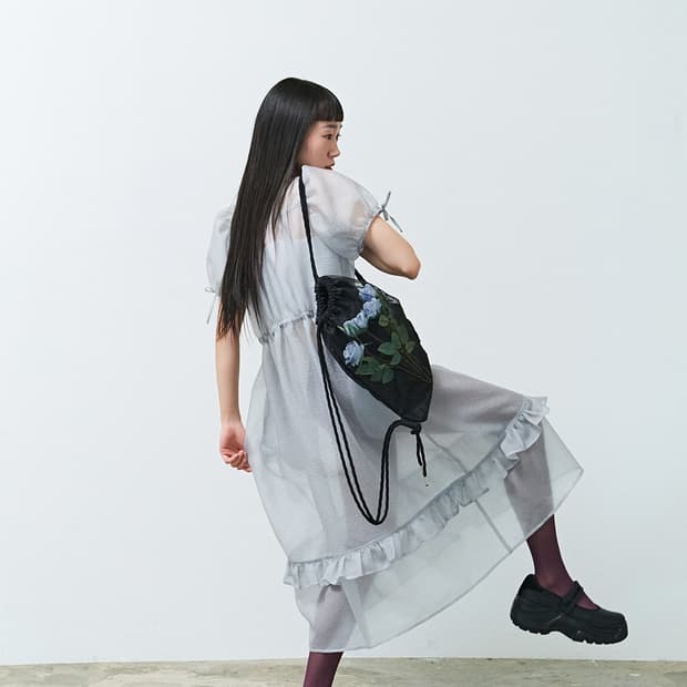 생긴스튜디오 Rose backpack black