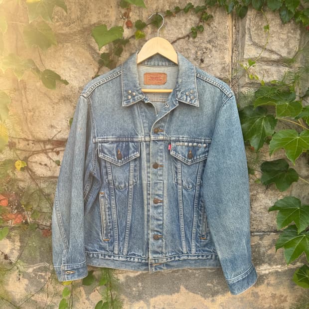 80s levis 리바이스 3rd 커스텀 usa 데님 트러커 자켓