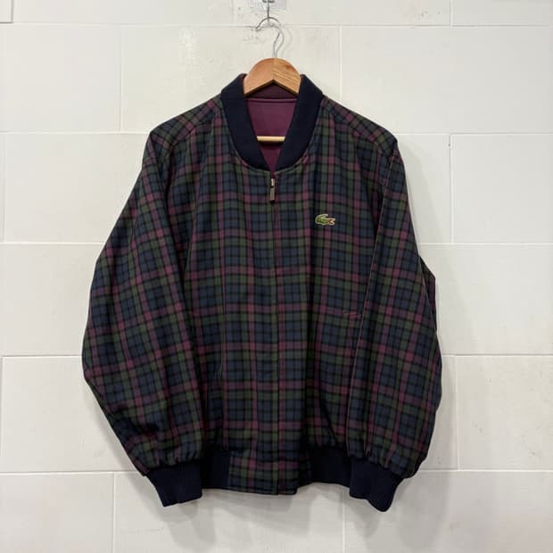 라코스테 리버시블 헤링턴 블루종 자켓