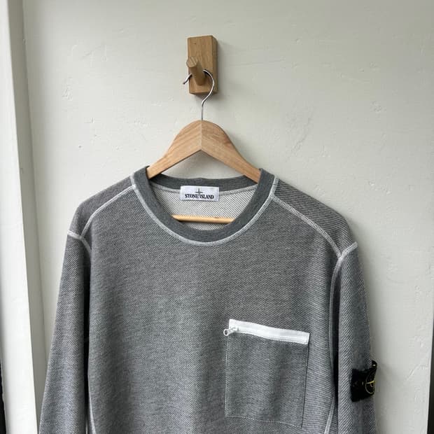 16167 - 스톤아일랜드 와펜 니트 맨투맨