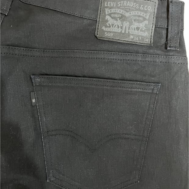 리바이스 569 블랙 Levi’s 569 black 블랙탭