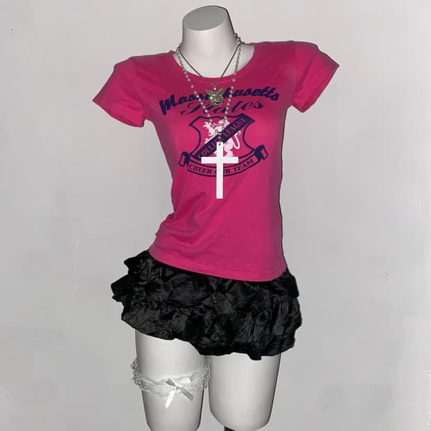 HIDEWAY y2k pink t-shirt