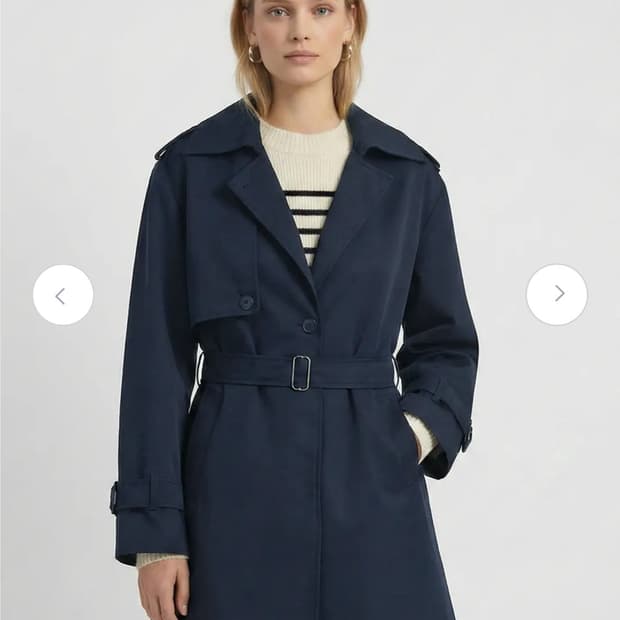 [FRENCH CONNECTION] 프렌치커넥션 후드 발수 트렌치 코트 