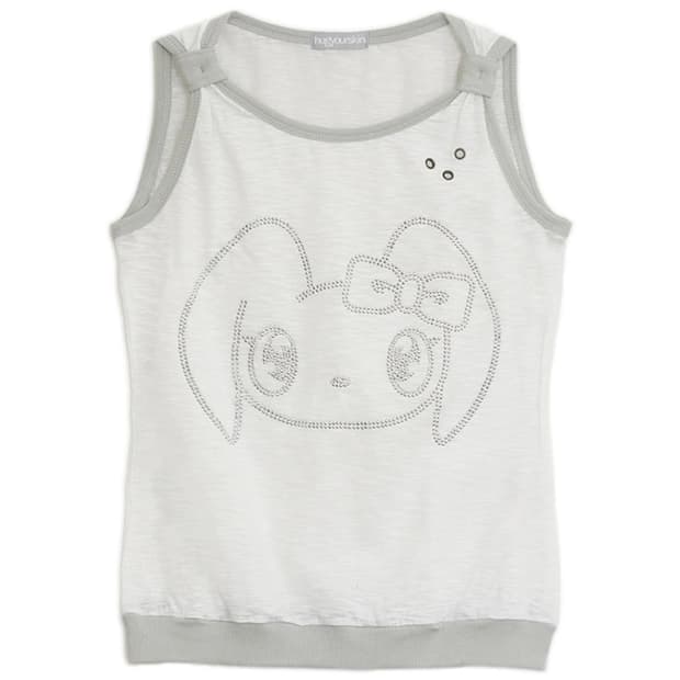 허그유어스킨 핫픽스 슬리브리스 white