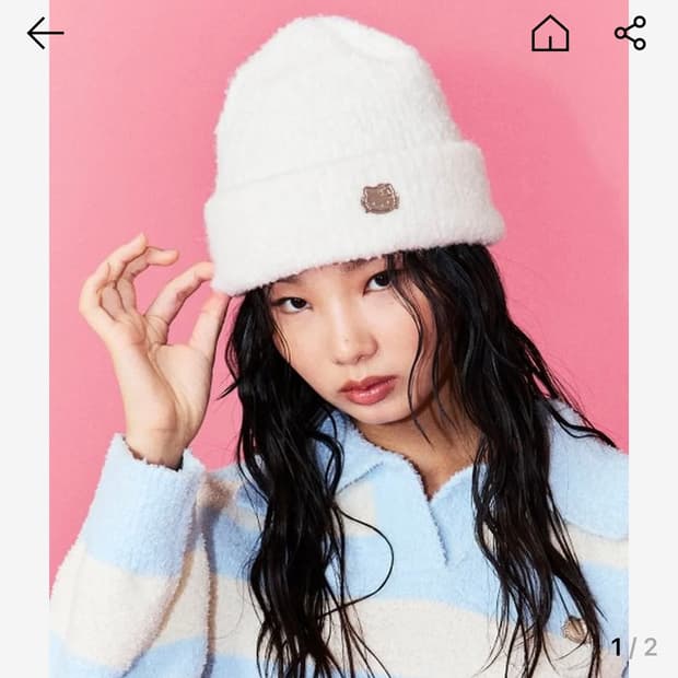 [오디너리 X 헬로키티] 부클 비니 [CREAM]