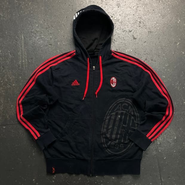 100 아디다스 ac밀란 후드집업 
