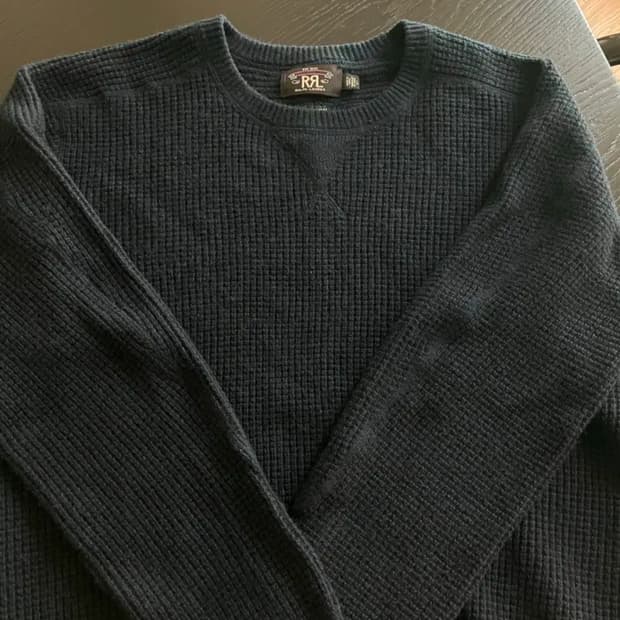 RRL 캐시미어 와플 니트 L