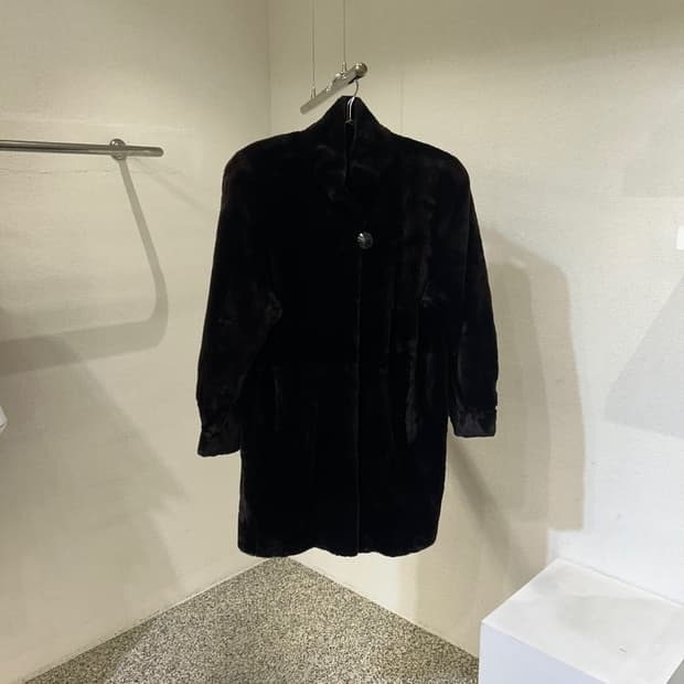 사가 밍크 코트