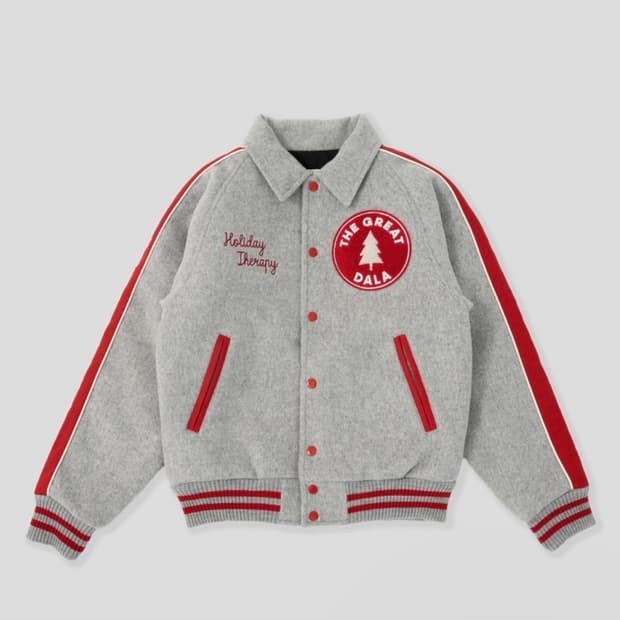 쿠아로카 그레이 바시티 자켓 XL