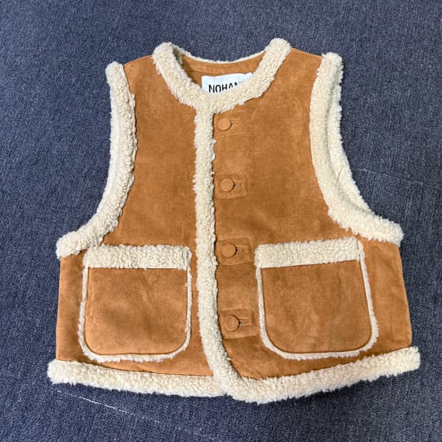 NOHANT 노앙 스웨이드 무스탕 베스트