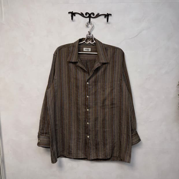 Missoni mute brown stripe over shirt