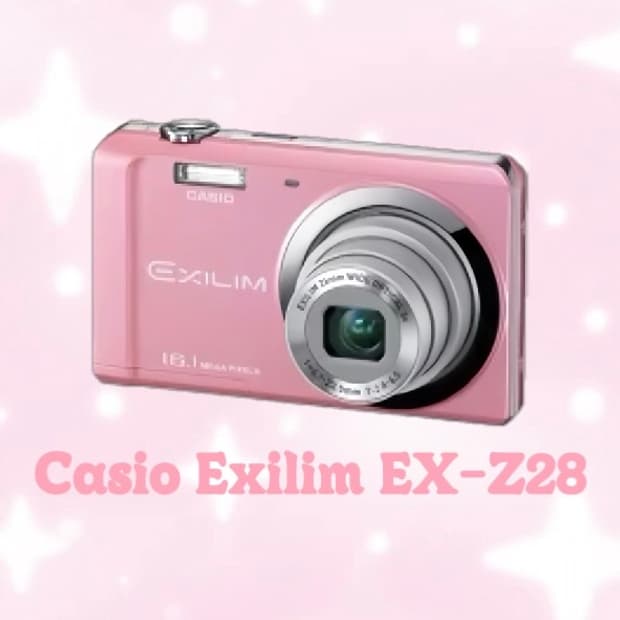 [*희귀❤️‍🔥/작례⭕️] 카시오 엑슬림 EX-Z28 핑크 디지털 카메