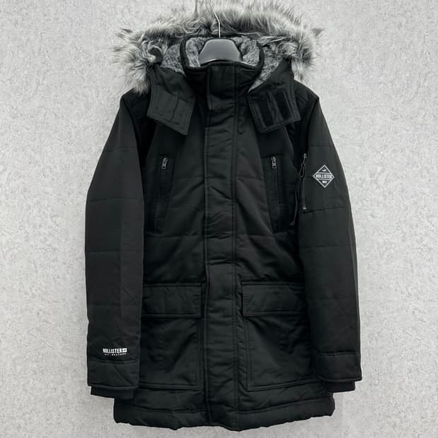 100 홀리스터 남자 하프 패딩