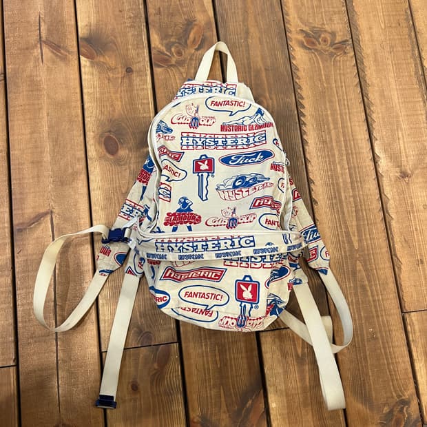 히스테릭글래머 패치 베이지 백팩