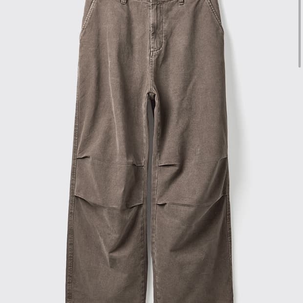 해칭룸 vtg 헤비 스노우팬츠 워시드올리브