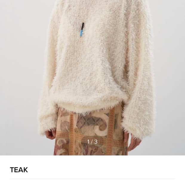 teak 부클니트 아이보리