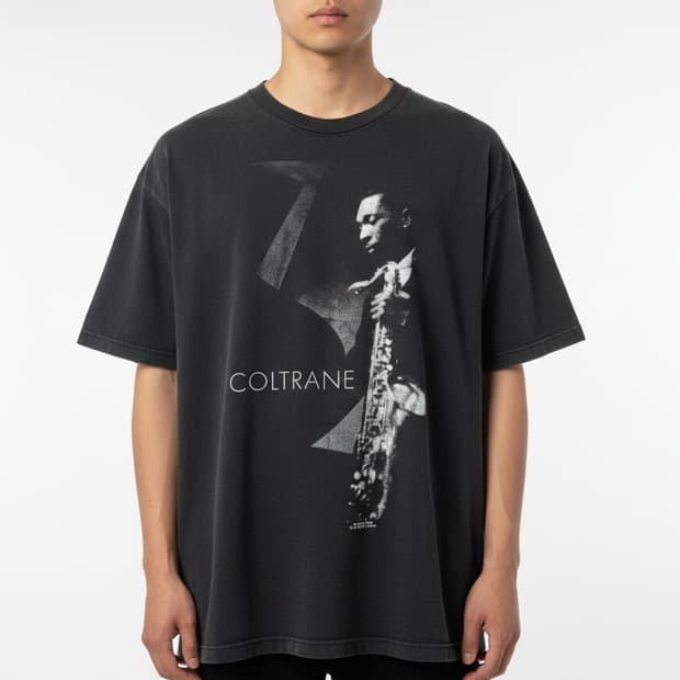 1991년 빈티지 재즈 John Coltrane 재즈 티셔츠