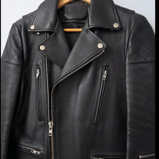 비바스튜디오 가죽 라이더 자켓 남90 여55반