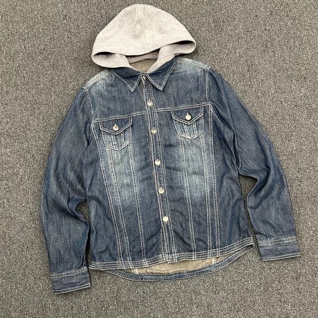 M)Japanese vintage 여성 후드 데님자켓