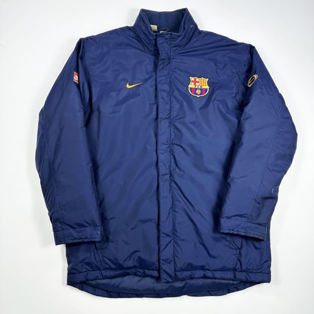 나이키 구형 바르셀로나 패딩 점퍼 네이비 L