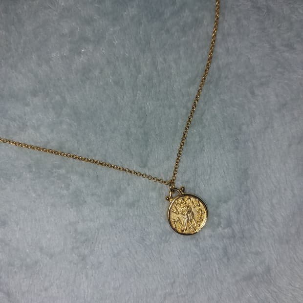 리버시블 부엉이 동전 목걸이 오리엔탈 히피 보헤미안