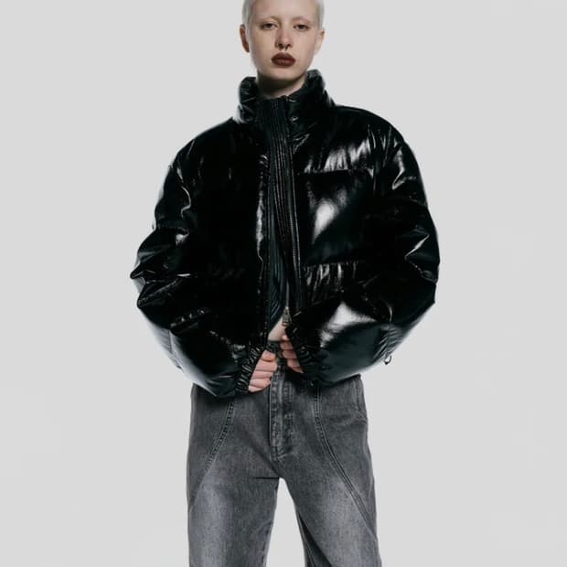 인사일런스 우먼 글리터링 구스 다운 패딩