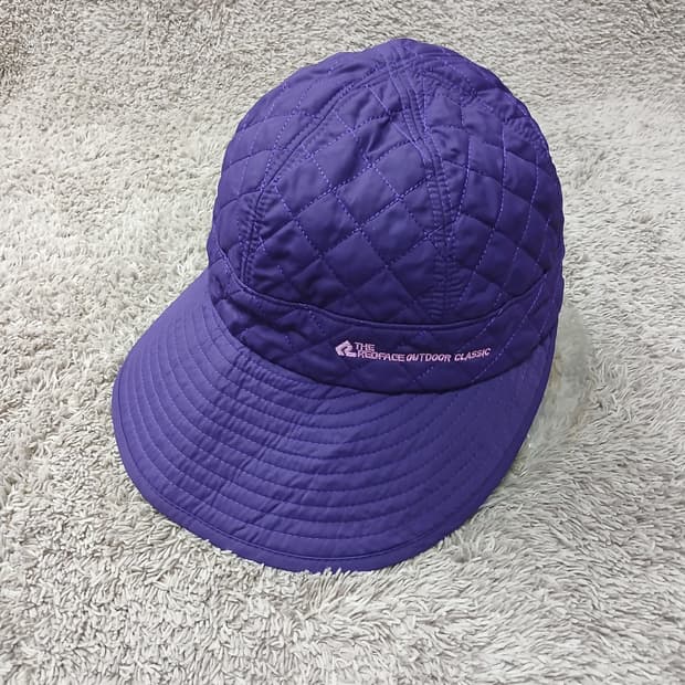 레드페이스 아웃도어 클래식 퀼팅캡 보라색 새제품