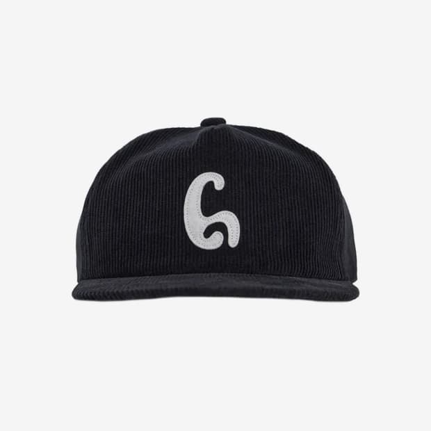 1011 Gallery Corduroy Ball Cap - Black