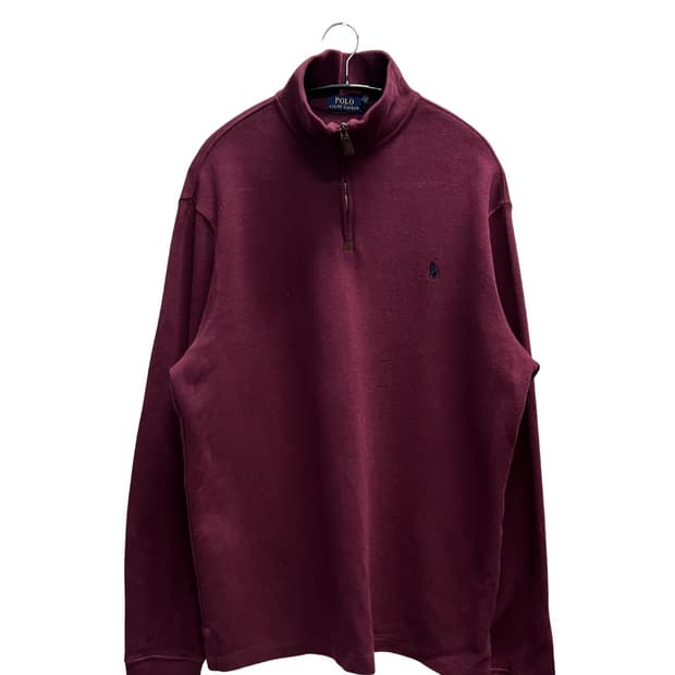 폴로랄프로렌 하프집 니트 버건디