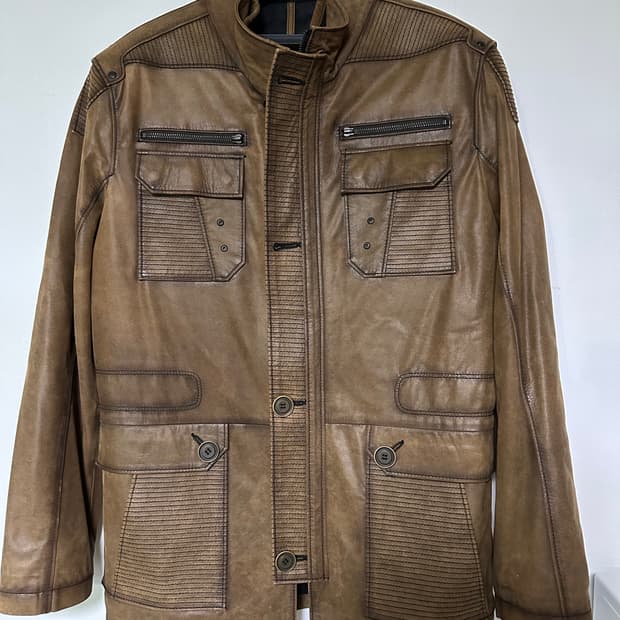 나투렐 가죽 자켓