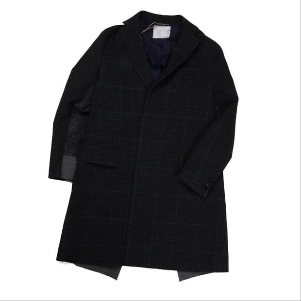 사카이 Sacai Wool Check Coat