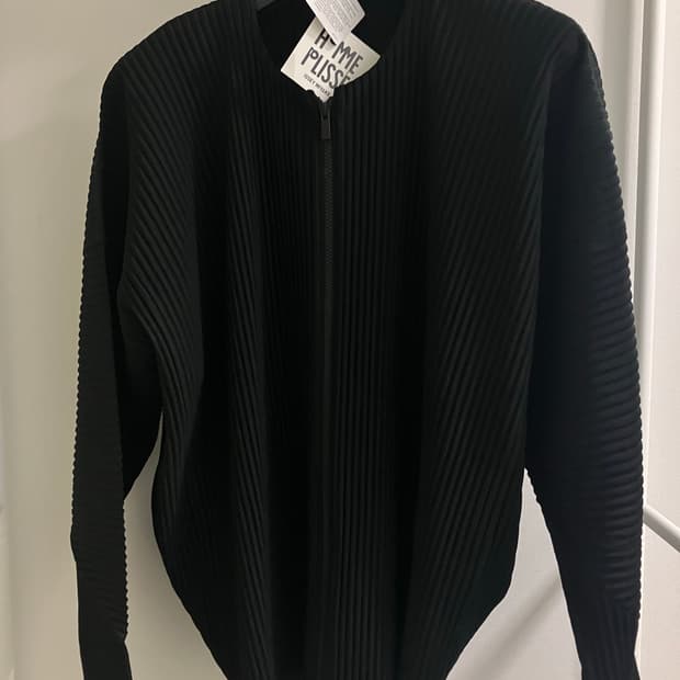 [4] 옴므플리세 JL116 검정 집업 homme plisse