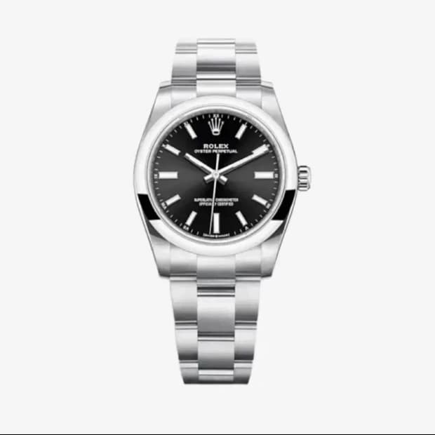 롤렉스 오이스터 퍼페추얼 34mm 124200 블랙