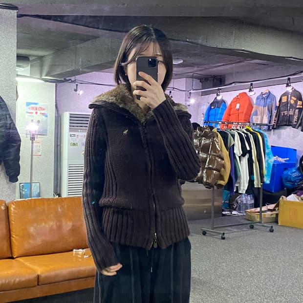 아베크롬비 y2k 니트 투웨이 집업 B4193