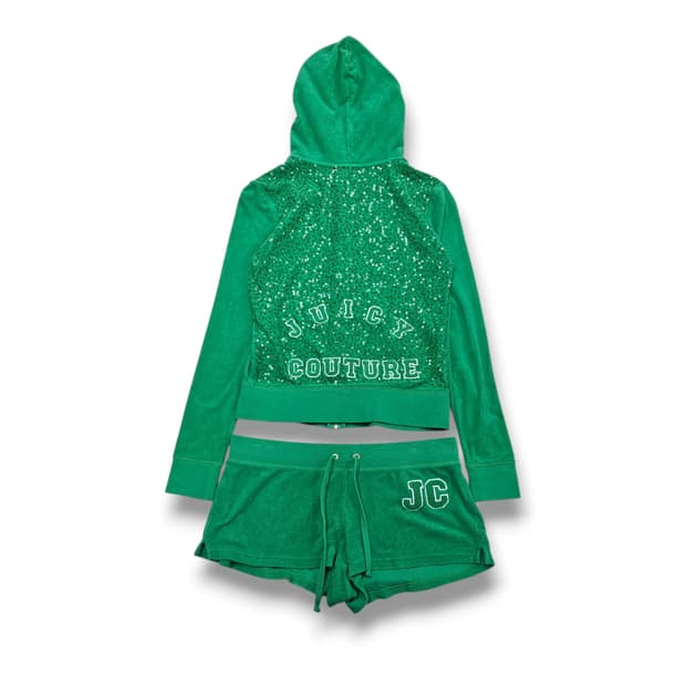 S Juicy Couture 스팽글 애플그린 셋업