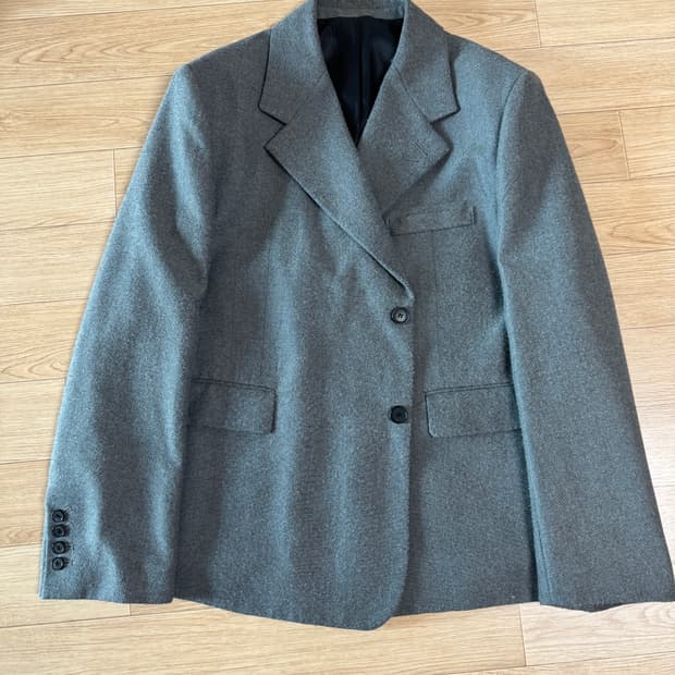 Stu 21Fw 울 블레이저 그레이 L