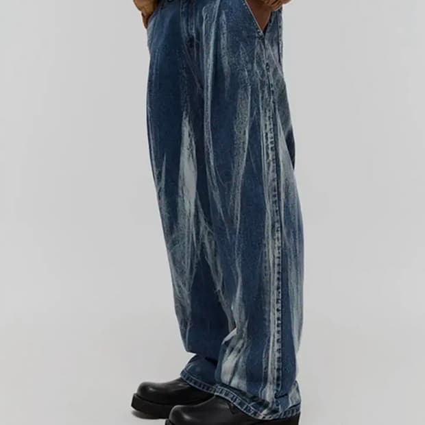 [30] 디앤써 DNSR 디스체인지 페인팅 데님 블루